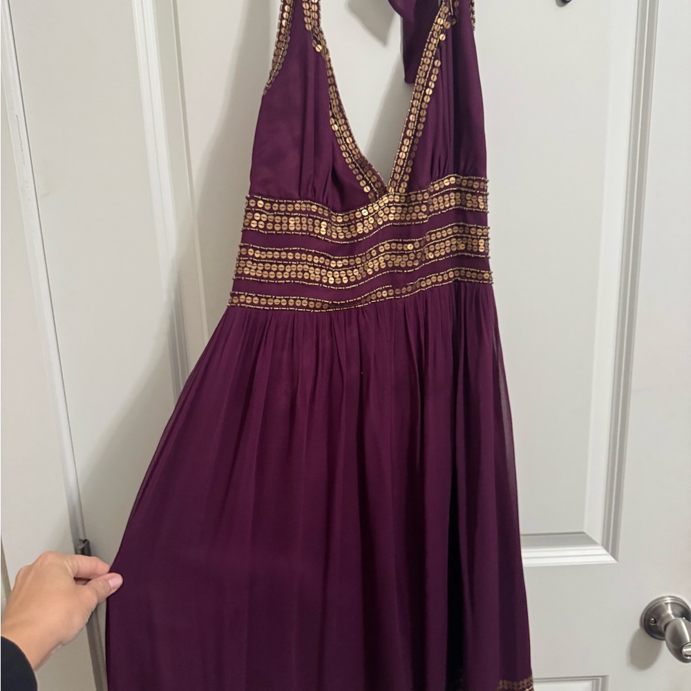Adrianna Papell Silk Cocktail Dress